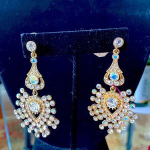 Designer made one of a kind pierced earrings